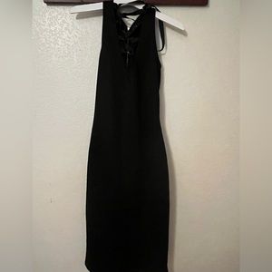 Black mid dress